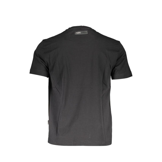 Plein Sport Schwarzes Baumwoll-T-Shirt für Herren