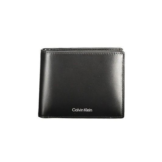 Calvin Klein Herren-Geldbörse aus schwarzem Leder
