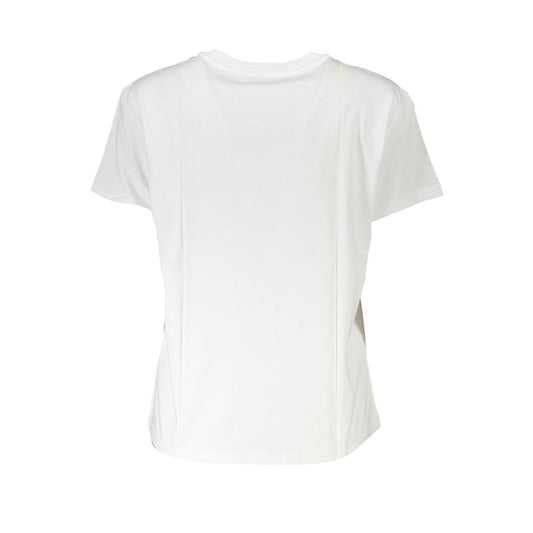 Patrizia Pepe Weißes Baumwoll-T-Shirt für Damen
