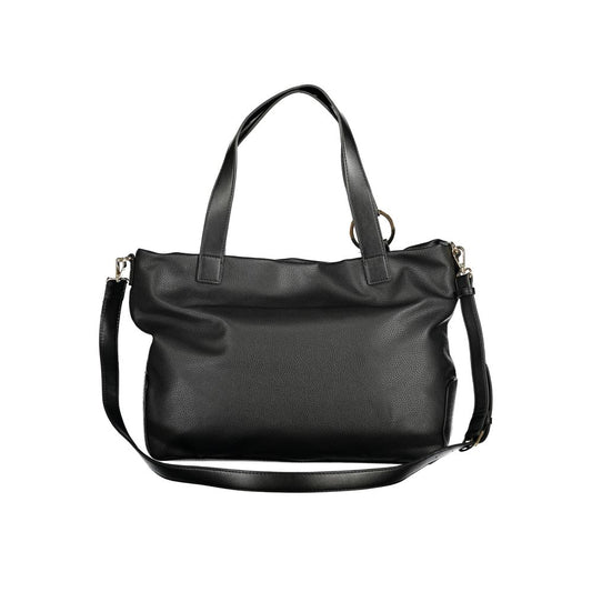 Mario Valentino Schwarze Polyethylen-Damenhandtasche