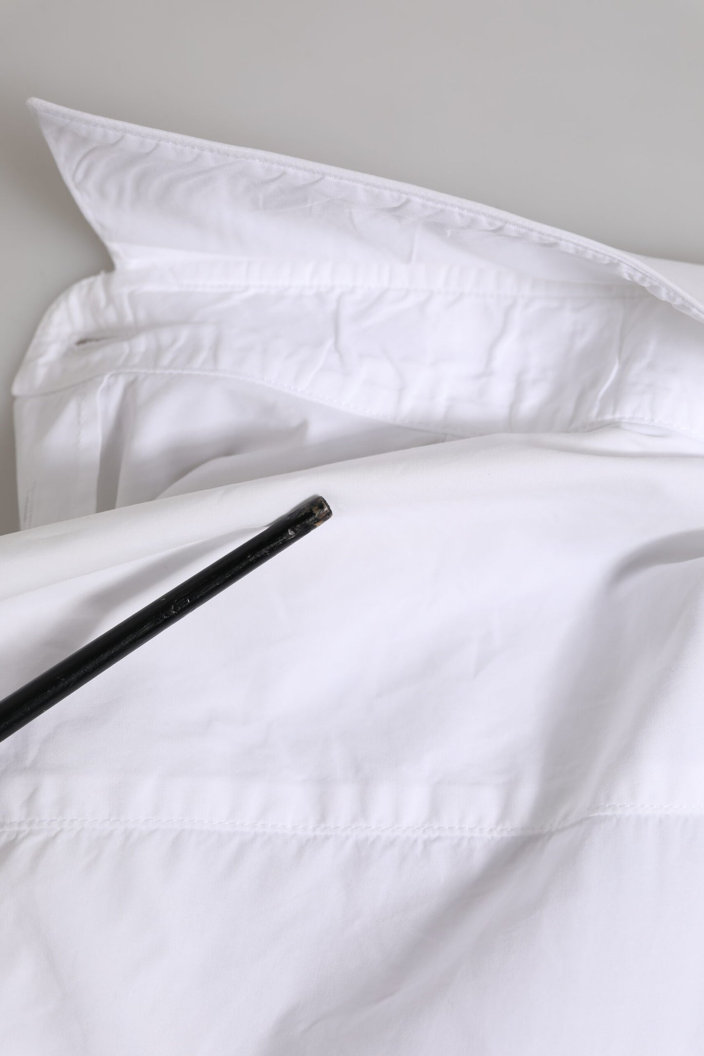 Dolce & Gabbana Weißes GOLD Baumwollhemd für Herren