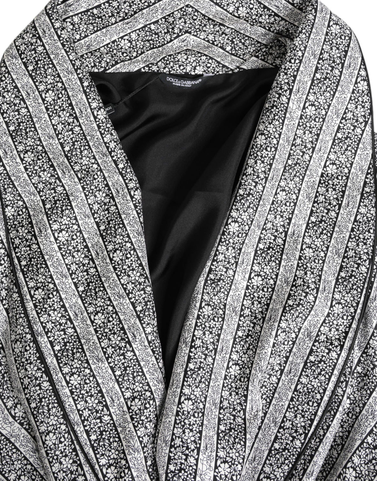 Dolce & Gabbana – Mehrfarbige Wickeljacke mit Blumenmuster