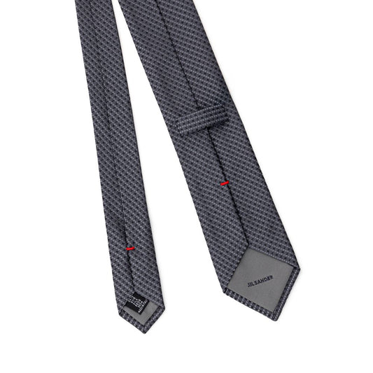 Jil Sander Gray Silk Tie