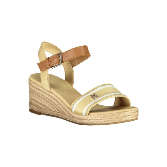 Tommy Hilfiger – Beigefarbene Polyester-Sandalen