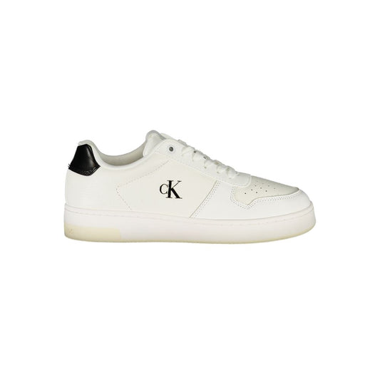Calvin Klein Damen-Sneaker aus weißem Leder
