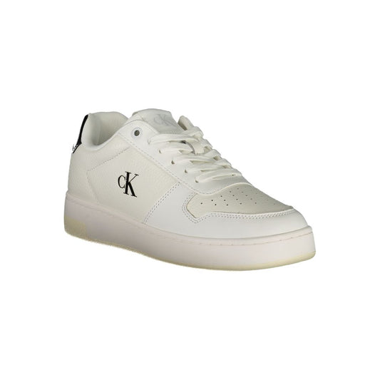 Calvin Klein Damen-Sneaker aus weißem Leder