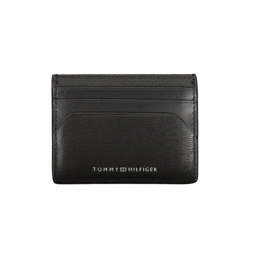 Tommy Hilfiger – Schwarze Lederbrieftasche