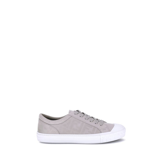 Fendi Beige Gummisneaker mit niedrigem Schaft