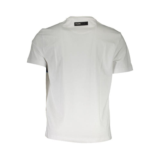 Plein Sport Weißes Baumwoll-T-Shirt für Herren