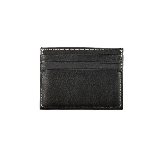 Tommy Hilfiger – Schwarze Lederbrieftasche für Herren