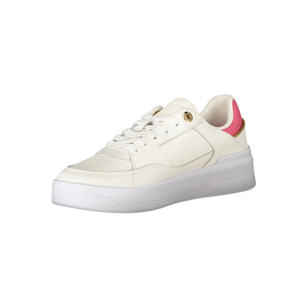 Tommy Hilfiger – Weiße Polyethylen-Sneaker für Damen