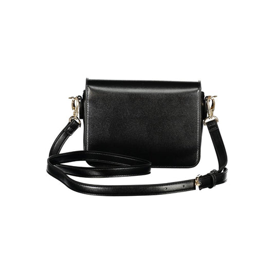 Mario Valentino Schwarze Polyethylen-Damenhandtasche