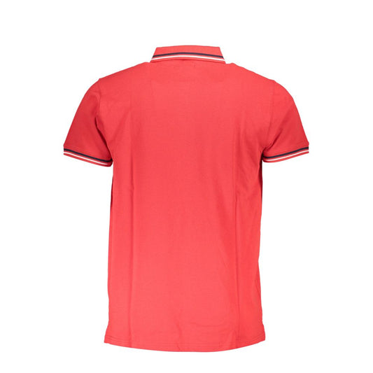 Cavalli Class Red Cotton Men Polo Shirt