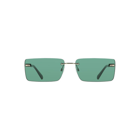 Calvin Klein Grüne Metall-Sonnenbrille für Damen