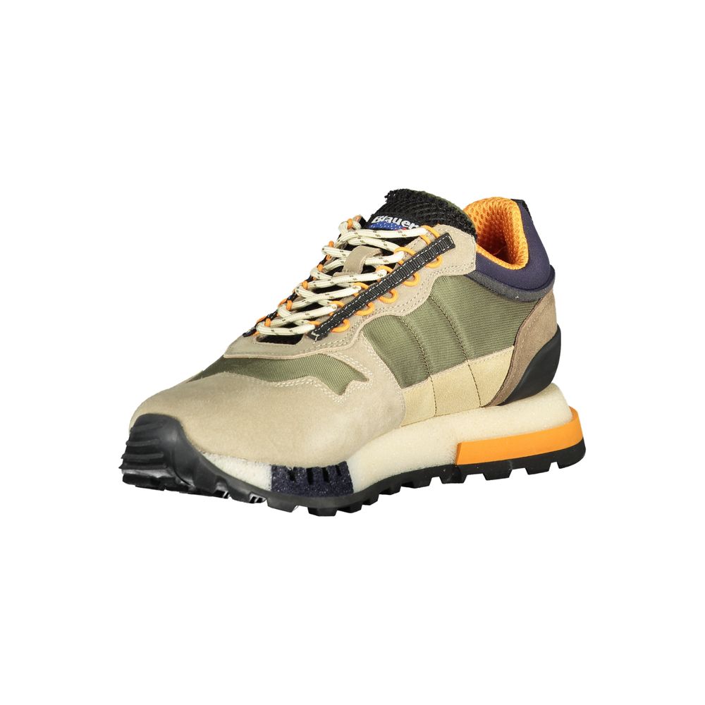 Blauer Green Polyester Athletic Sneakers