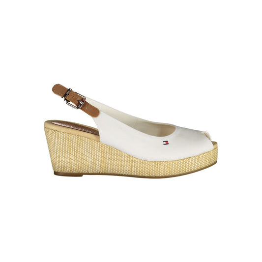 Tommy Hilfiger – Weiße Baumwollsandalen