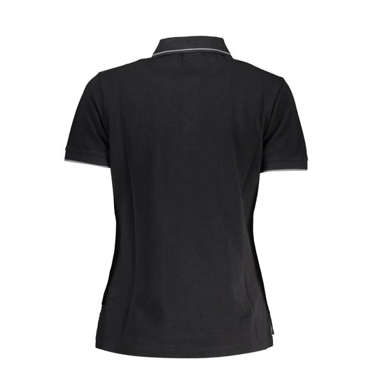 Napapijri Schwarzes Poloshirt aus Baumwolle für Damen