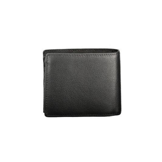 Tommy Hilfiger – Schwarze Lederbrieftasche für Herren