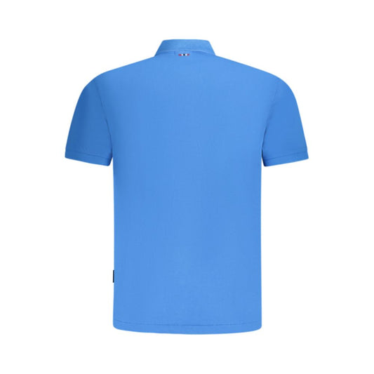 Napapijri Blaues Herren-Poloshirt aus Baumwolle