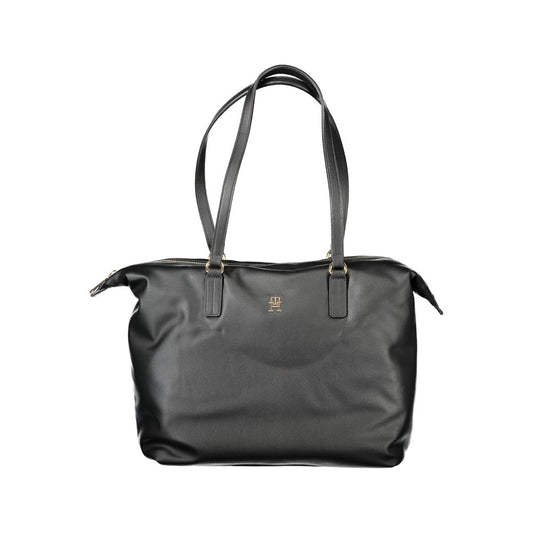 Tommy Hilfiger – Schwarze Polyester-Handtasche für Damen