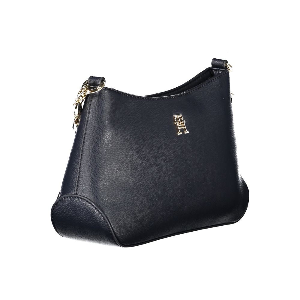 Tommy Hilfiger – Blaue Polyester-Handtasche