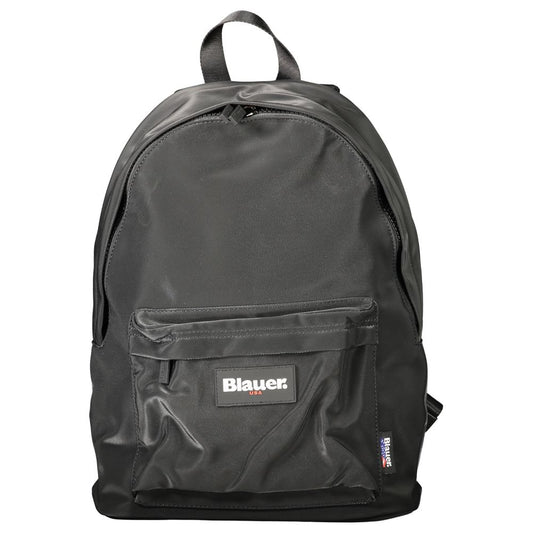 Blauer schwarzer Polyester-Herrenrucksack