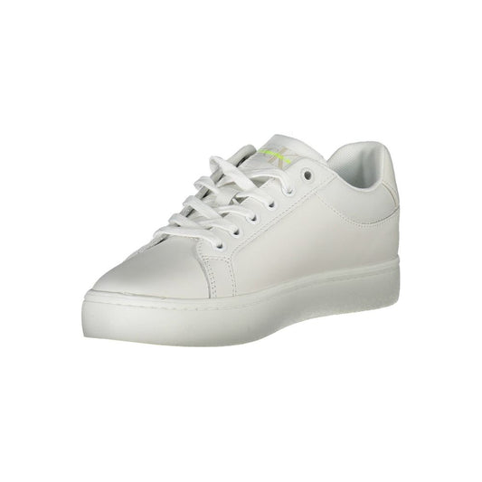 Calvin Klein Damen Sneaker aus weißem Leder