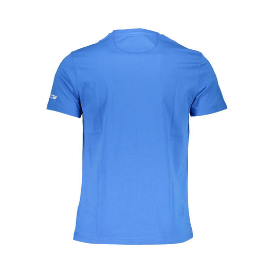 La Martina Blaues Herren-T-Shirt aus Baumwolle