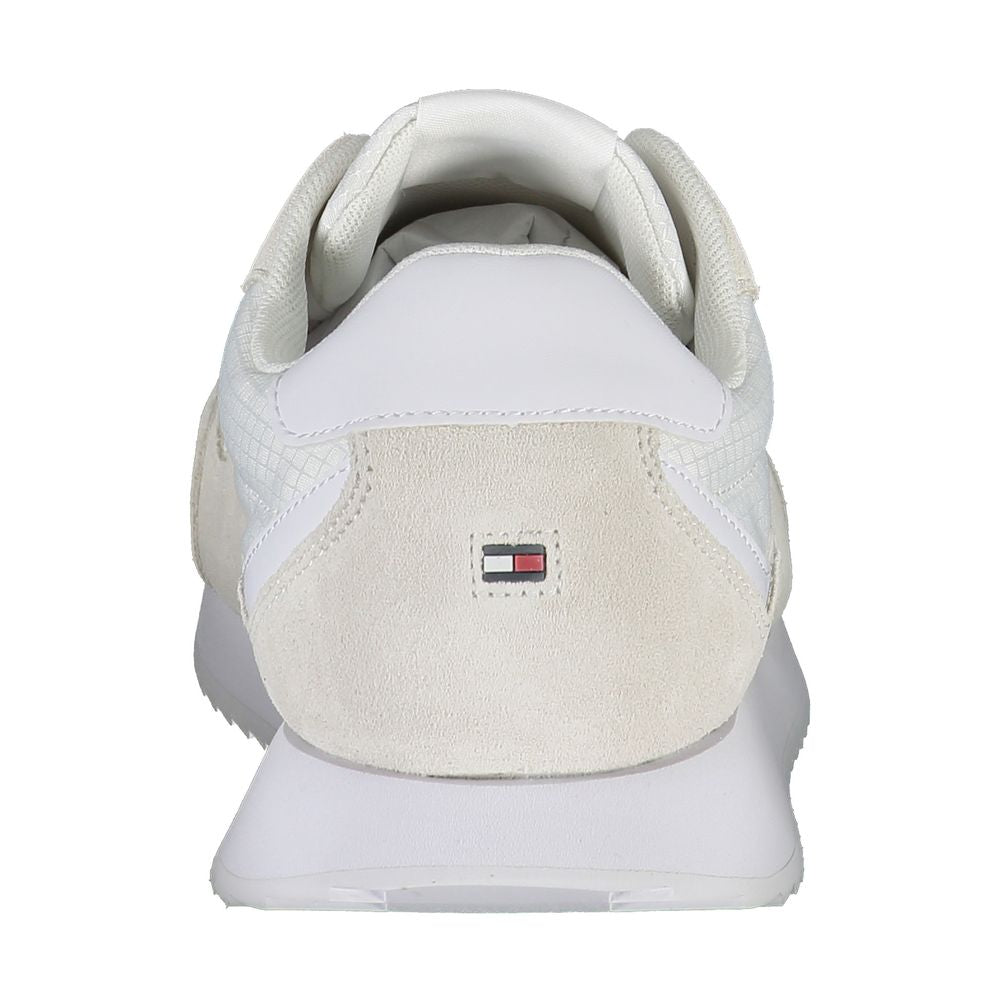 Tommy Hilfiger – Weiße Polyester-Sneaker für Herren