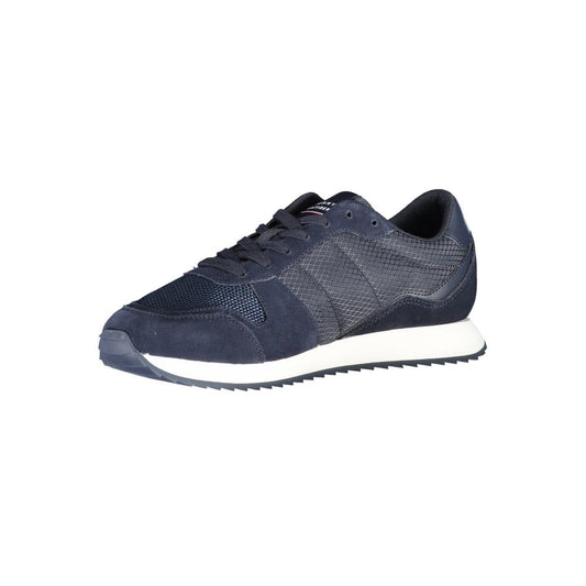 Tommy Hilfiger – Blaue Polyester-Sneaker für Herren