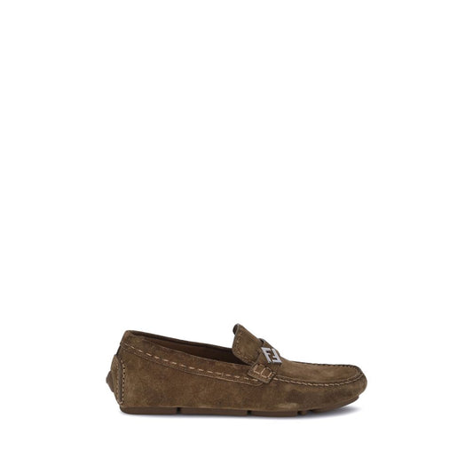 Fendi Braune Slipper aus Gummi zum Reinschlüpfen