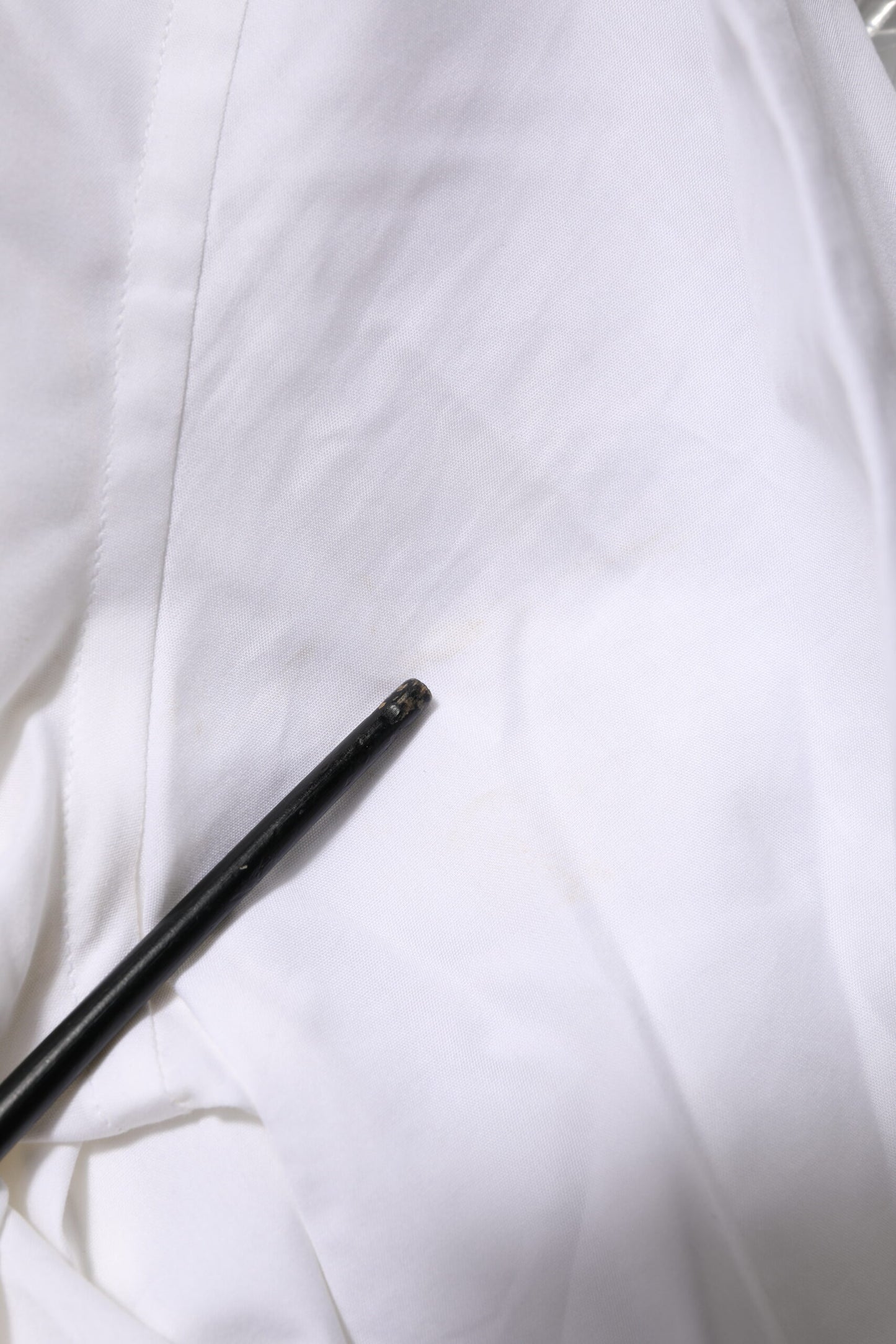 Dolce & Gabbana Weißes langärmliges Hemd aus Baumwolle in GOLD