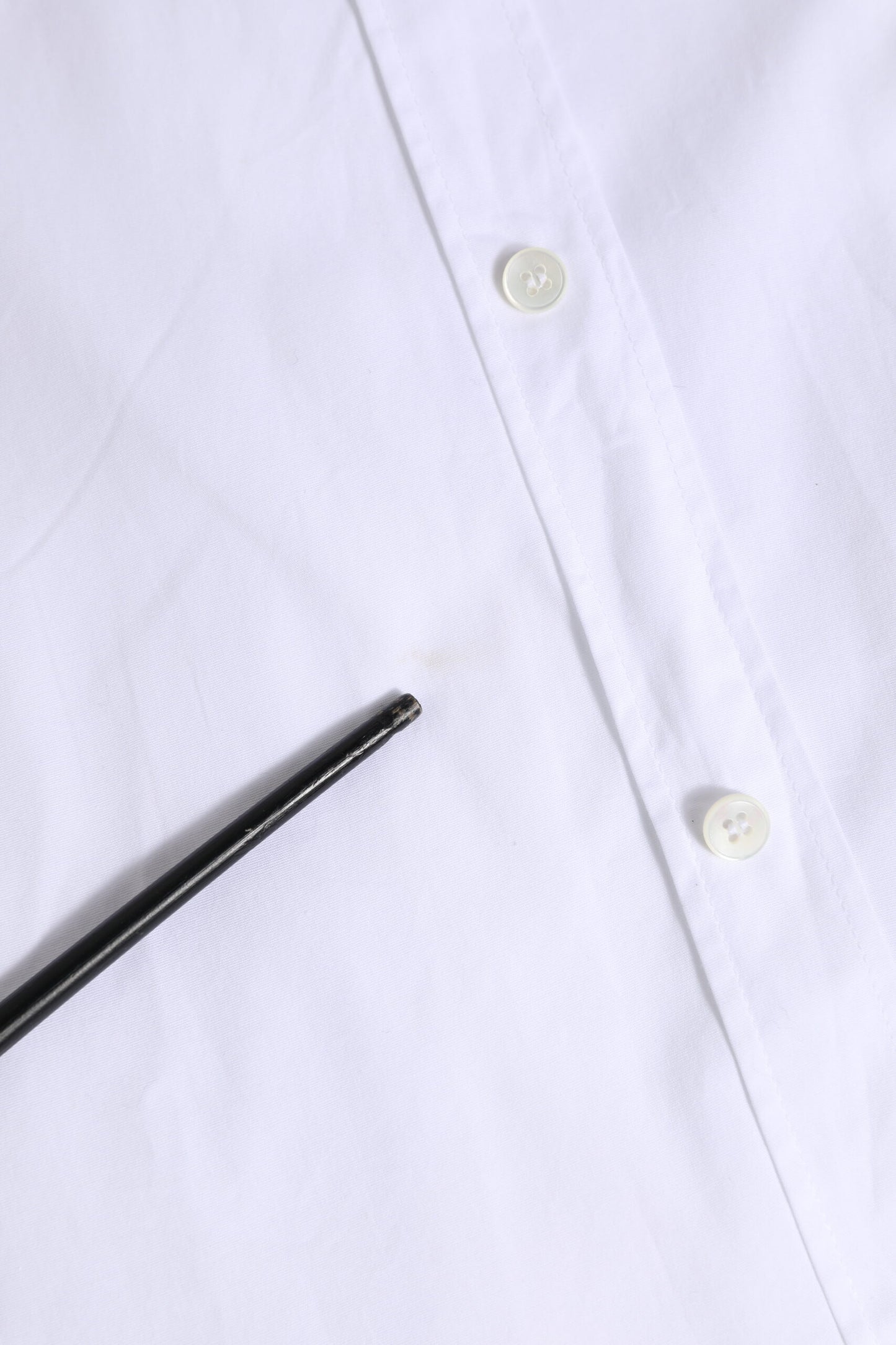 Dolce & Gabbana Weißes langärmliges Hemd aus Baumwolle in GOLD