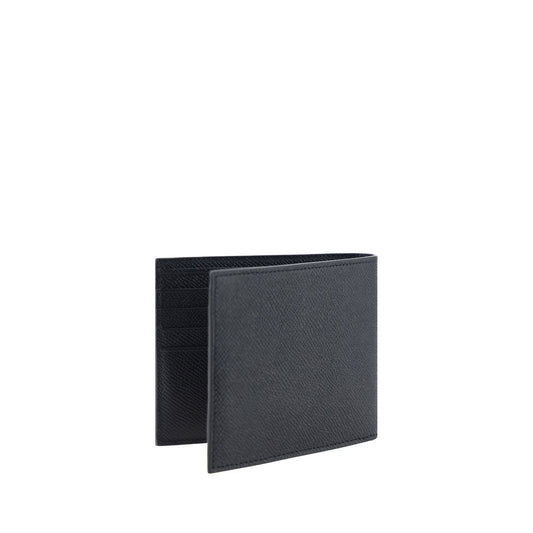 Ferragamo Black Calf Leather Bos Taurus Wallet