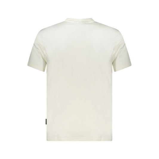 Napapijri White Cotton Men T-Shirt