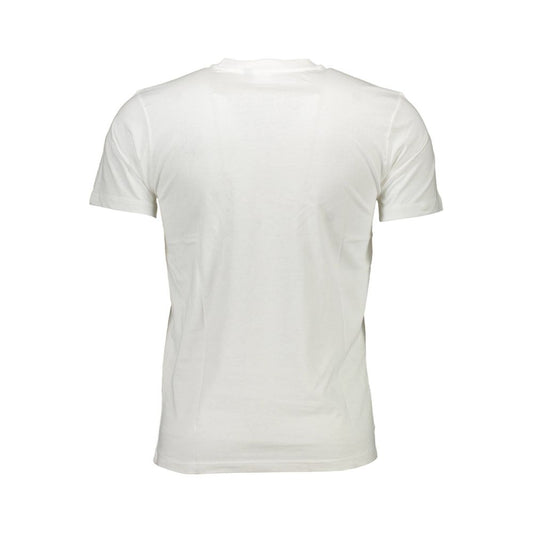 Sergio Tacchini Weißes Baumwoll-T-Shirt für Herren