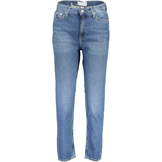 Calvin Klein Blaue Baumwolljeans für Damen