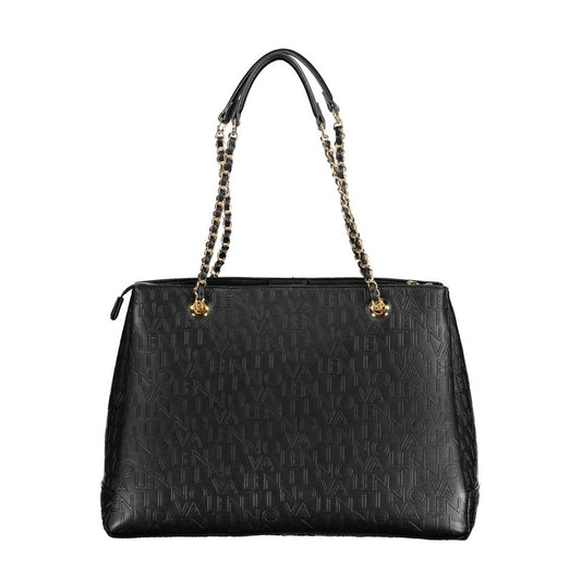 Mario Valentino Schwarze Polyethylen-Damenhandtasche