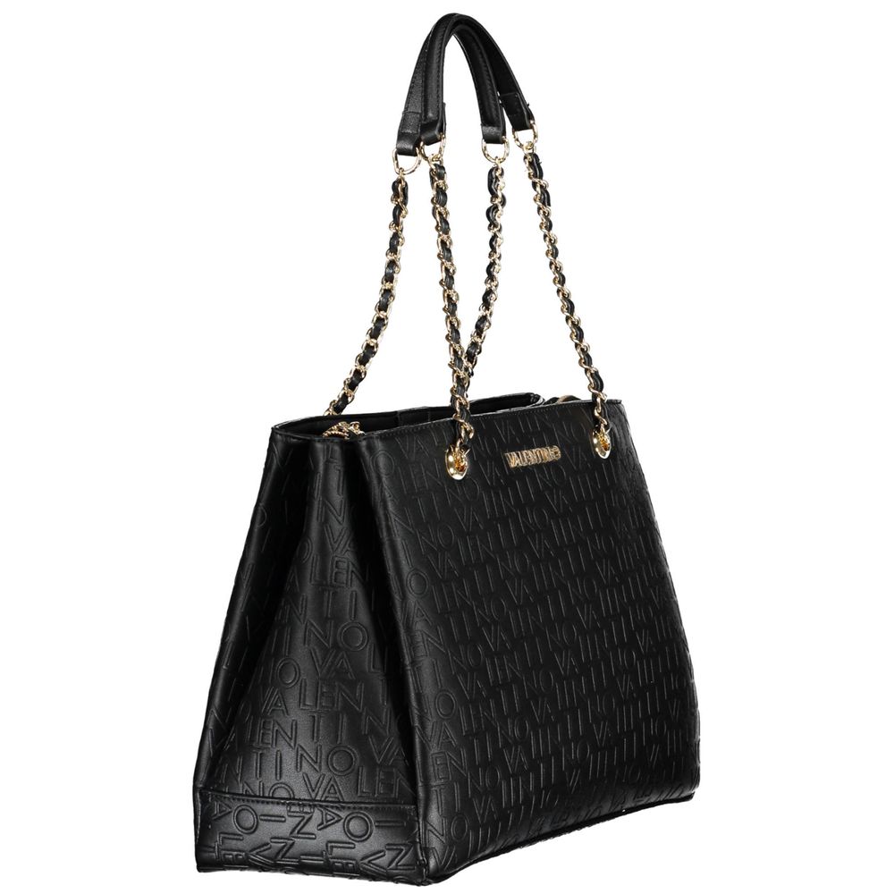 Mario Valentino Schwarze Polyethylen-Damenhandtasche