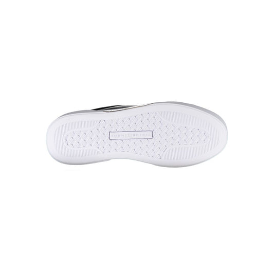 Tommy Hilfiger – Schwarze Leder-Sneaker für Damen