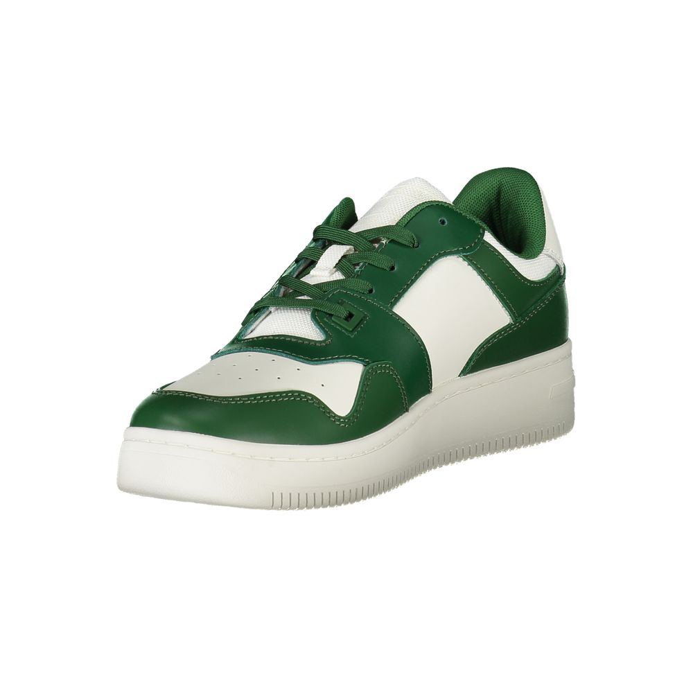 Tommy Hilfiger – Grüne Leder-Sneaker für Herren