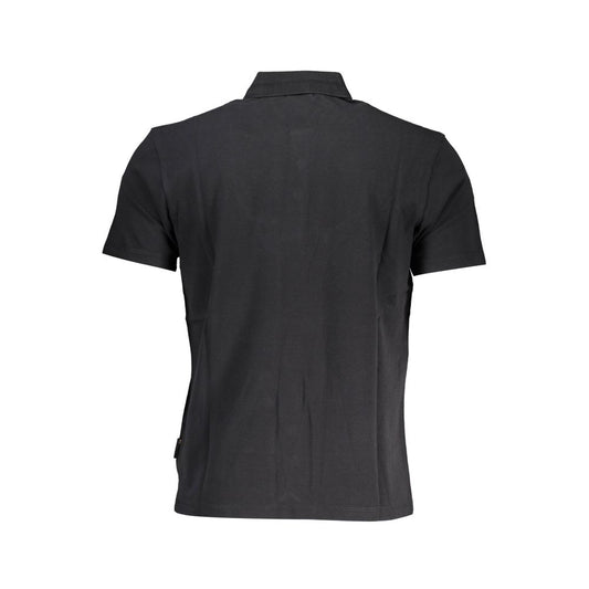 Napapijri Schwarzes Poloshirt aus Baumwolle für Herren