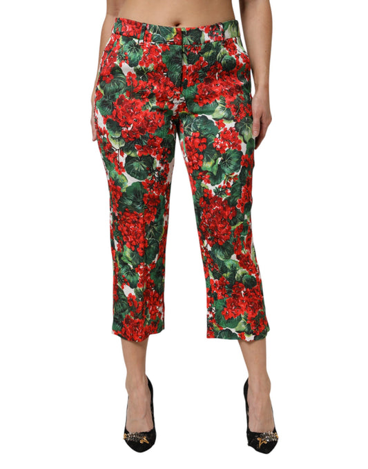 Dolce & Gabbana – Kurze Hose mit mehrfarbigem Blumendruck