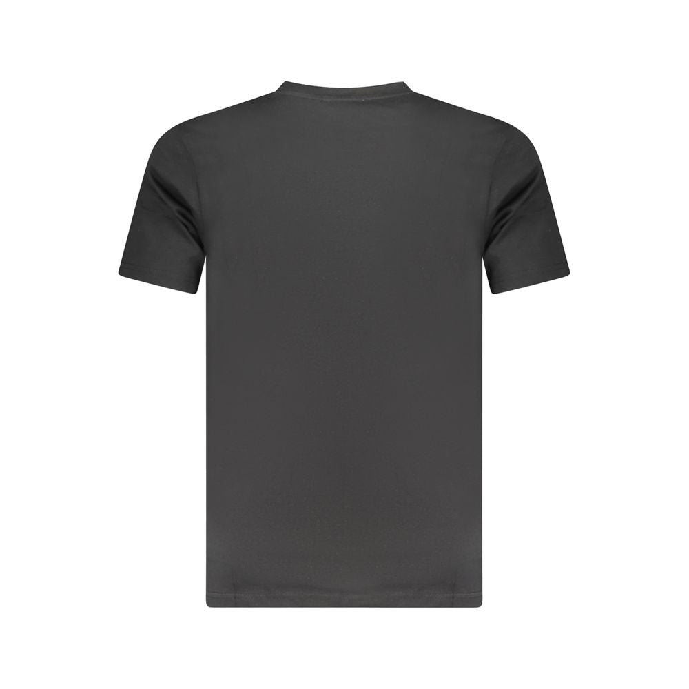Cavalli Class Schwarzes Herren-T-Shirt aus Baumwolle