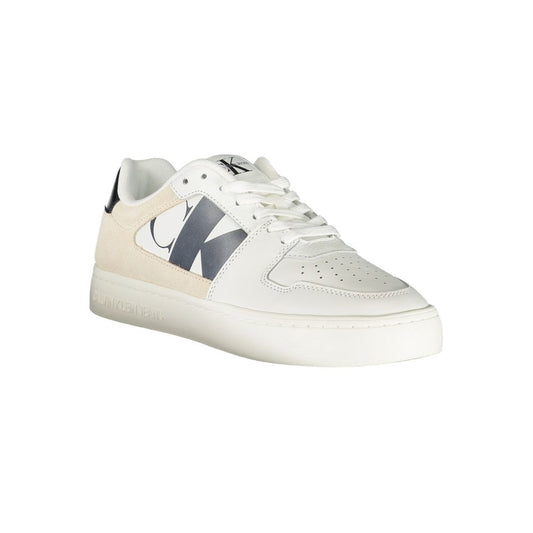 Calvin Klein – Weißer Polyester-Sneaker