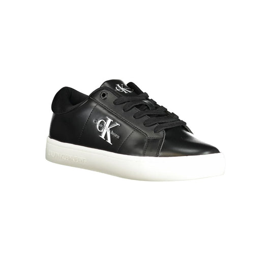 Calvin Klein – Schwarze Polyethylen-Sneaker für Damen