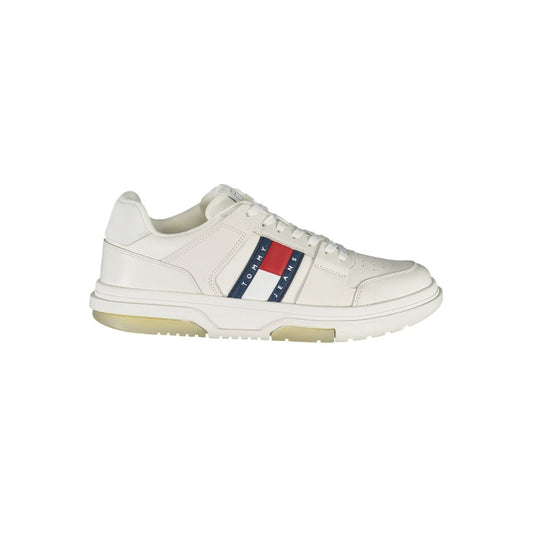 Tommy Hilfiger – Weiße Polyethylen-Sneaker für Herren