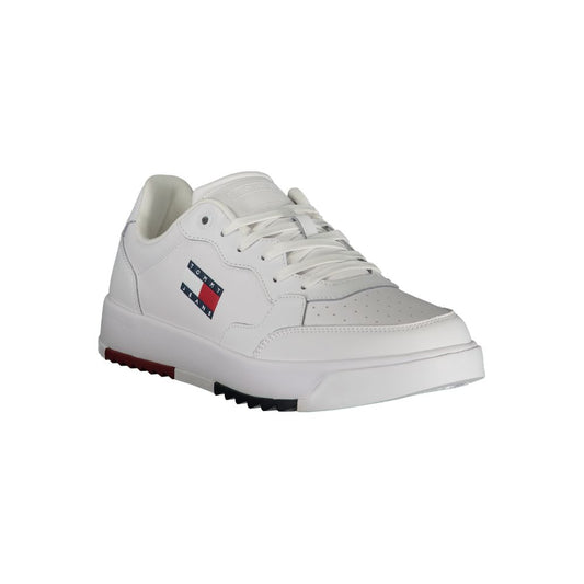 Tommy Hilfiger – Weiße Polyethylen-Sneaker für Herren