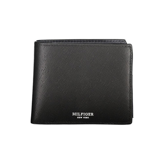 Tommy Hilfiger – Schwarze Lederbrieftasche