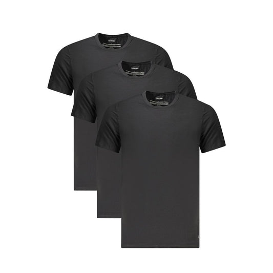 Calvin Klein – Schwarzes Baumwoll-T-Shirt für Herren